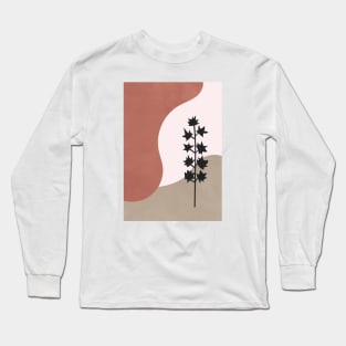 Neutral, Modern Gallery Wall Decor , Minimal, Scandinavian, Abstract, Botanical 2 Long Sleeve T-Shirt